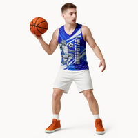 Personalized Uzbekistan Soccer Wolf Mascot Basketball Jersey Uzbekistan Football Dynamic Cartoon Geometric