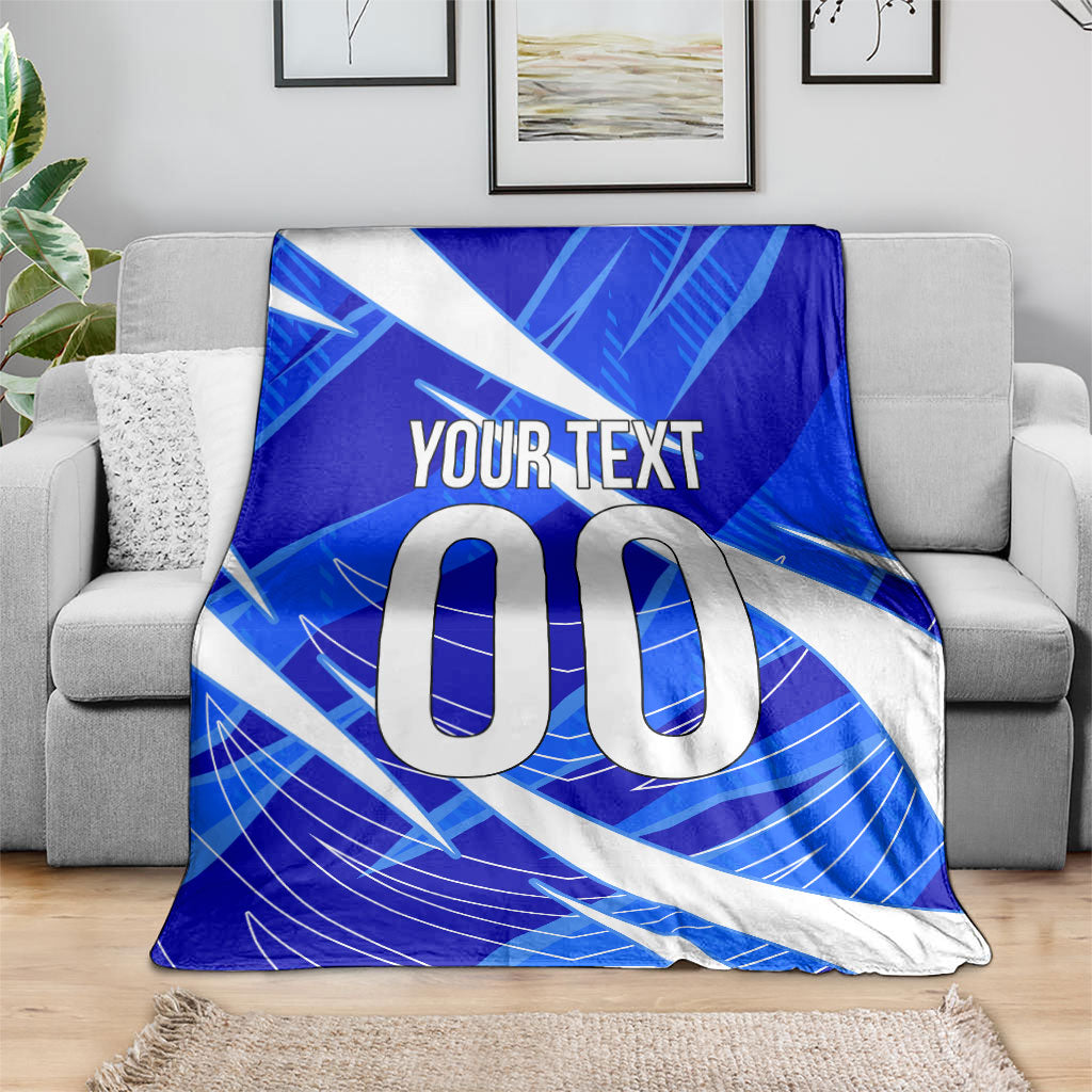 Personalized Uzbekistan Soccer Wolf Mascot Blanket Uzbekistan Football Dynamic Cartoon Geometric