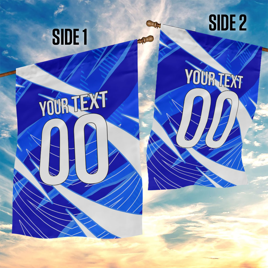 Personalized Uzbekistan Soccer Wolf Mascot Garden Flag Uzbekistan Football Dynamic Cartoon Geometric