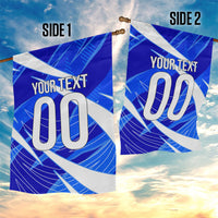 Personalized Uzbekistan Soccer Wolf Mascot Garden Flag Uzbekistan Football Dynamic Cartoon Geometric