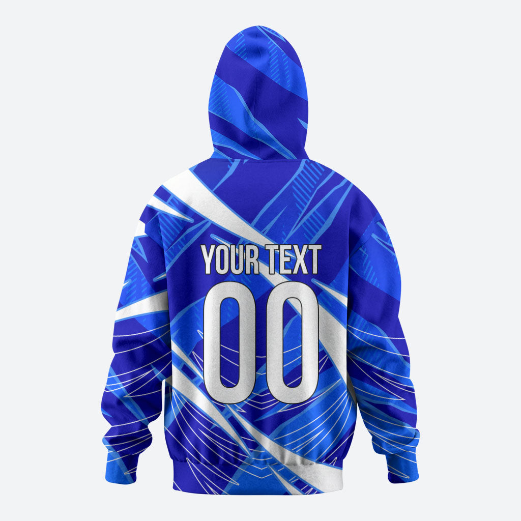 Personalized Uzbekistan Soccer Wolf Mascot Hoodie Uzbekistan Football Dynamic Cartoon Geometric