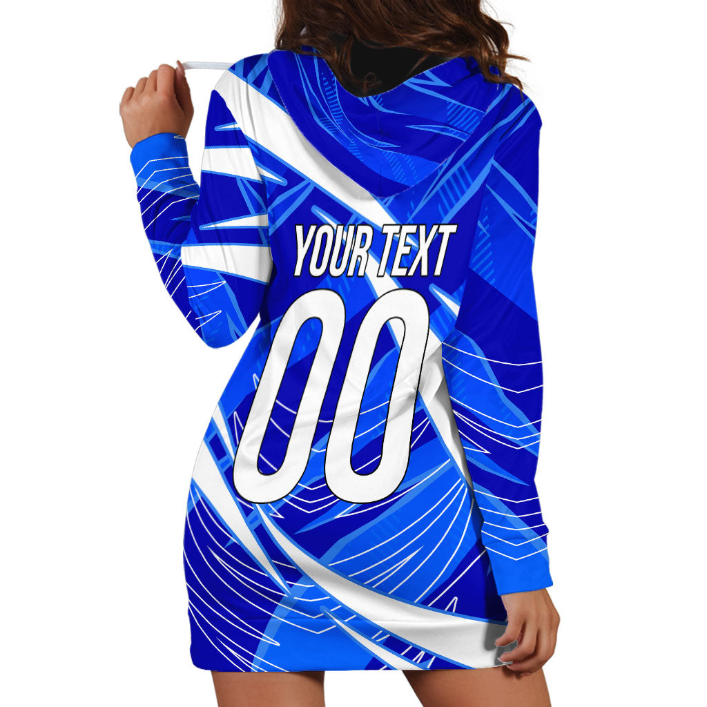 Personalized Uzbekistan Soccer Wolf Mascot Hoodie Dress Uzbekistan Football Dynamic Cartoon Geometric