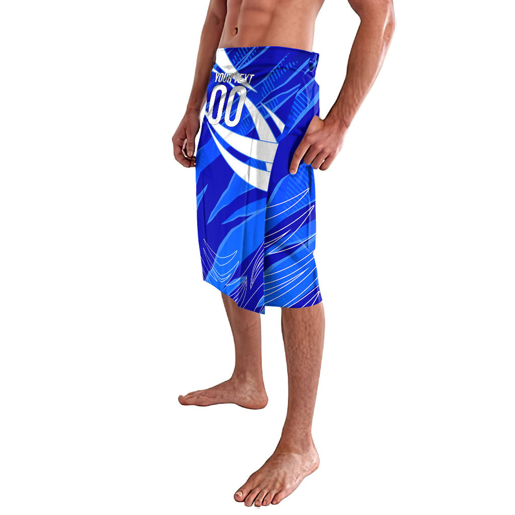Personalized Uzbekistan Soccer Wolf Mascot Lavalava Uzbekistan Football Dynamic Cartoon Geometric