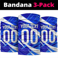 Personalized Uzbekistan Soccer Wolf Mascot Neck Gaiter Uzbekistan Football Dynamic Cartoon Geometric