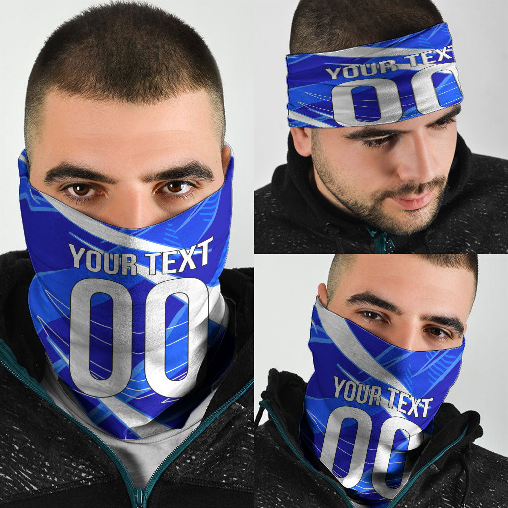 Personalized Uzbekistan Soccer Wolf Mascot Neck Gaiter Uzbekistan Football Dynamic Cartoon Geometric