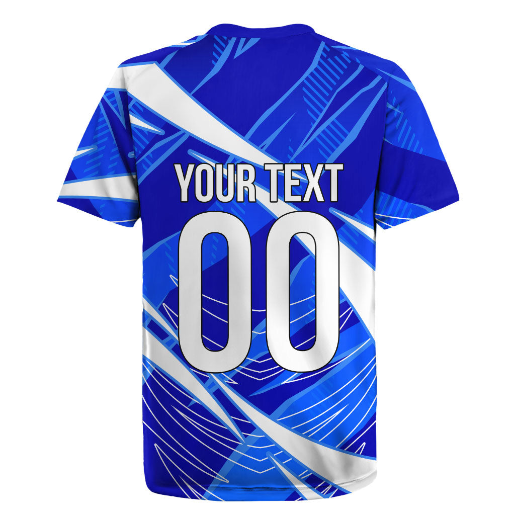 Personalized Uzbekistan Soccer Wolf Mascot Rugby Jersey Uzbekistan Football Dynamic Cartoon Geometric