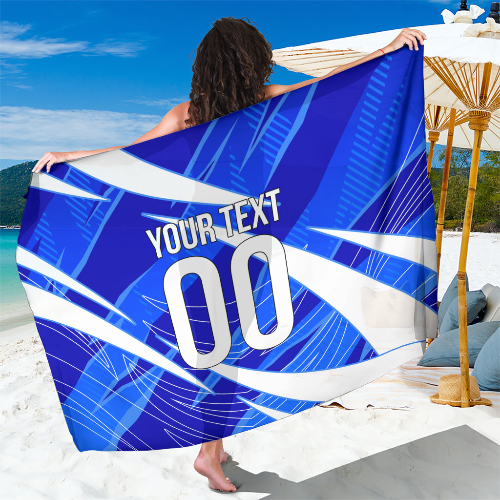 Personalized Uzbekistan Soccer Wolf Mascot Sarong Uzbekistan Football Dynamic Cartoon Geometric