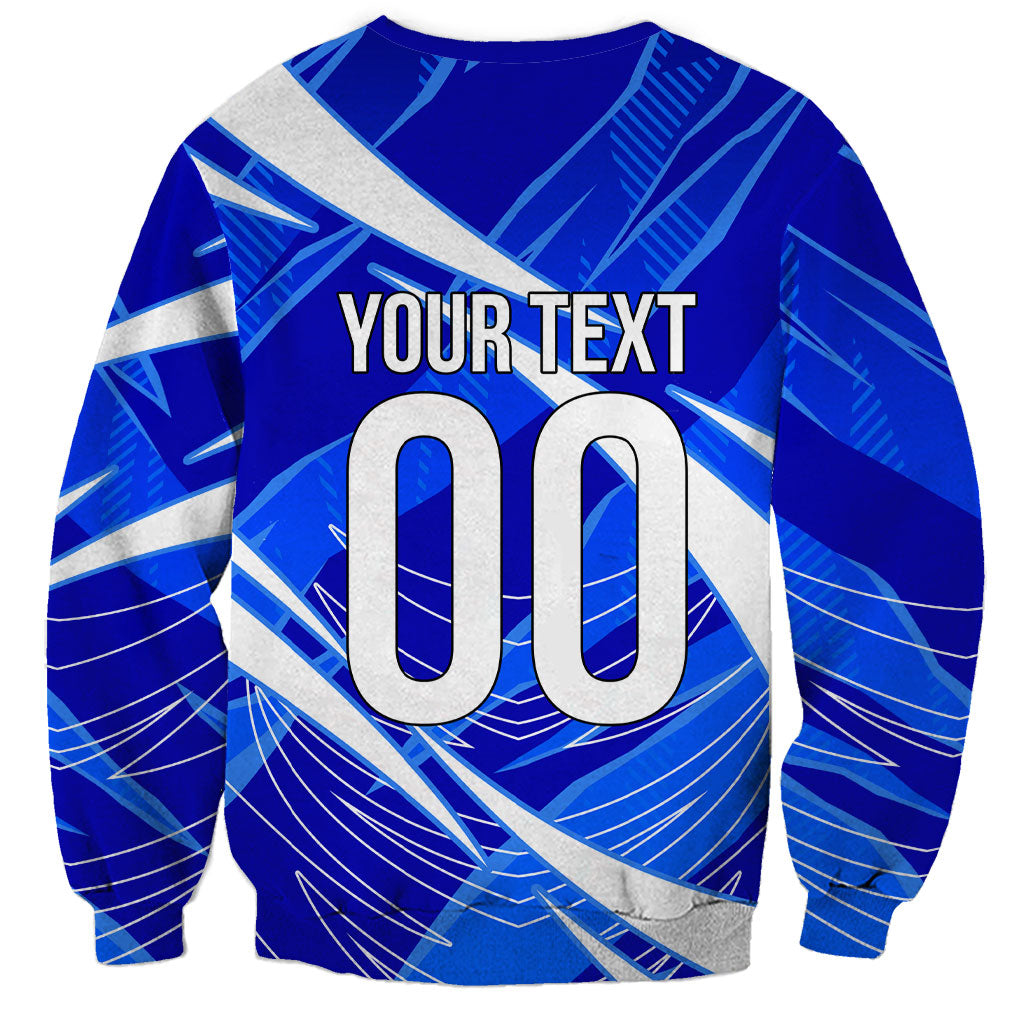Personalized Uzbekistan Soccer Wolf Mascot Sweatshirt Uzbekistan Football Dynamic Cartoon Geometric