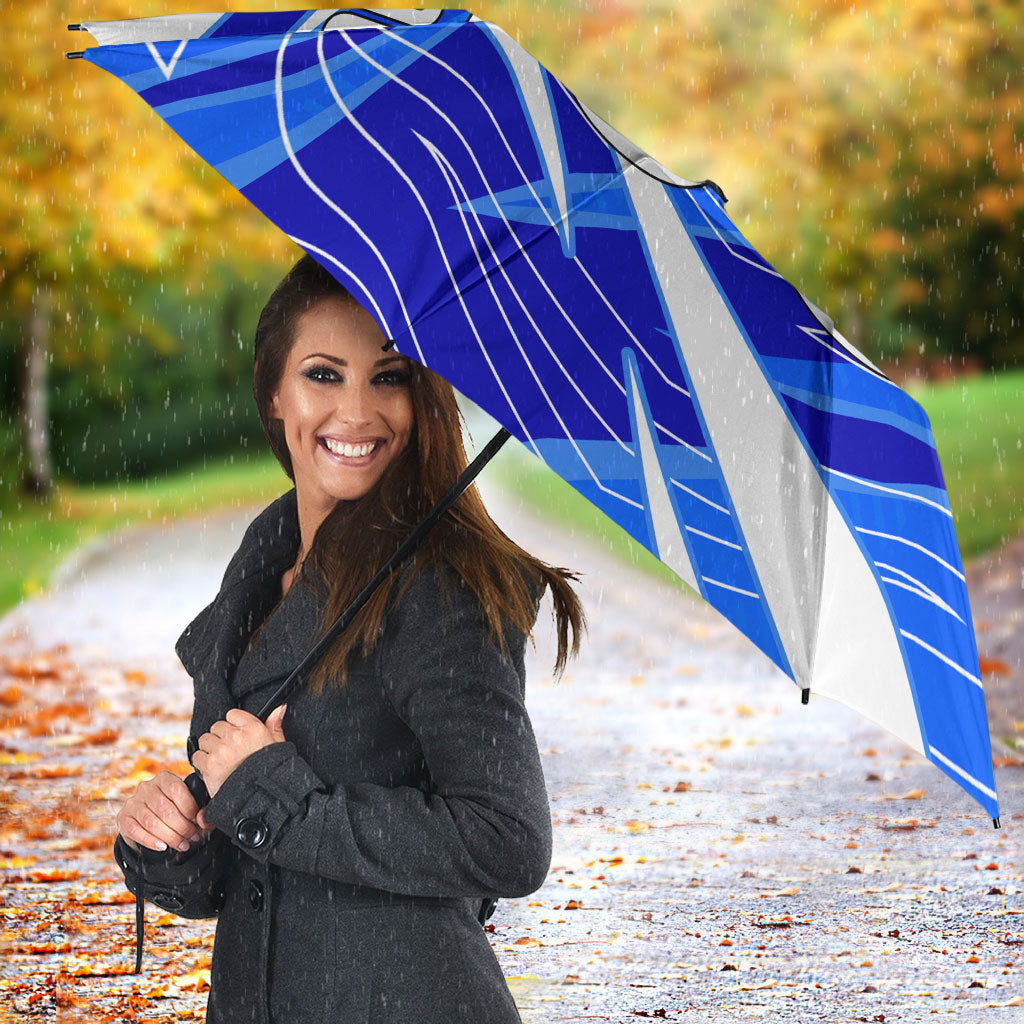 Personalized Uzbekistan Soccer Wolf Mascot Umbrella Uzbekistan Football Dynamic Cartoon Geometric
