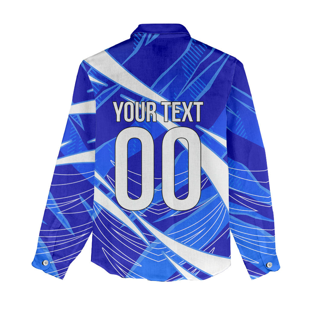 Personalized Uzbekistan Soccer Wolf Mascot Women Casual Shirt Uzbekistan Football Dynamic Cartoon Geometric