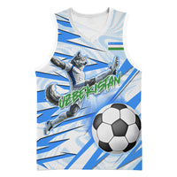 Personalized Uzbekistan Soccer Basketball Jersey White Wolves Football Halftone Pattern