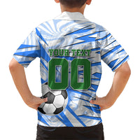 Personalized Uzbekistan Soccer Hawaiian Shirt White Wolves Football Halftone Pattern