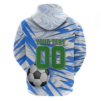 Personalized Uzbekistan Soccer Hoodie White Wolves Football Halftone Pattern