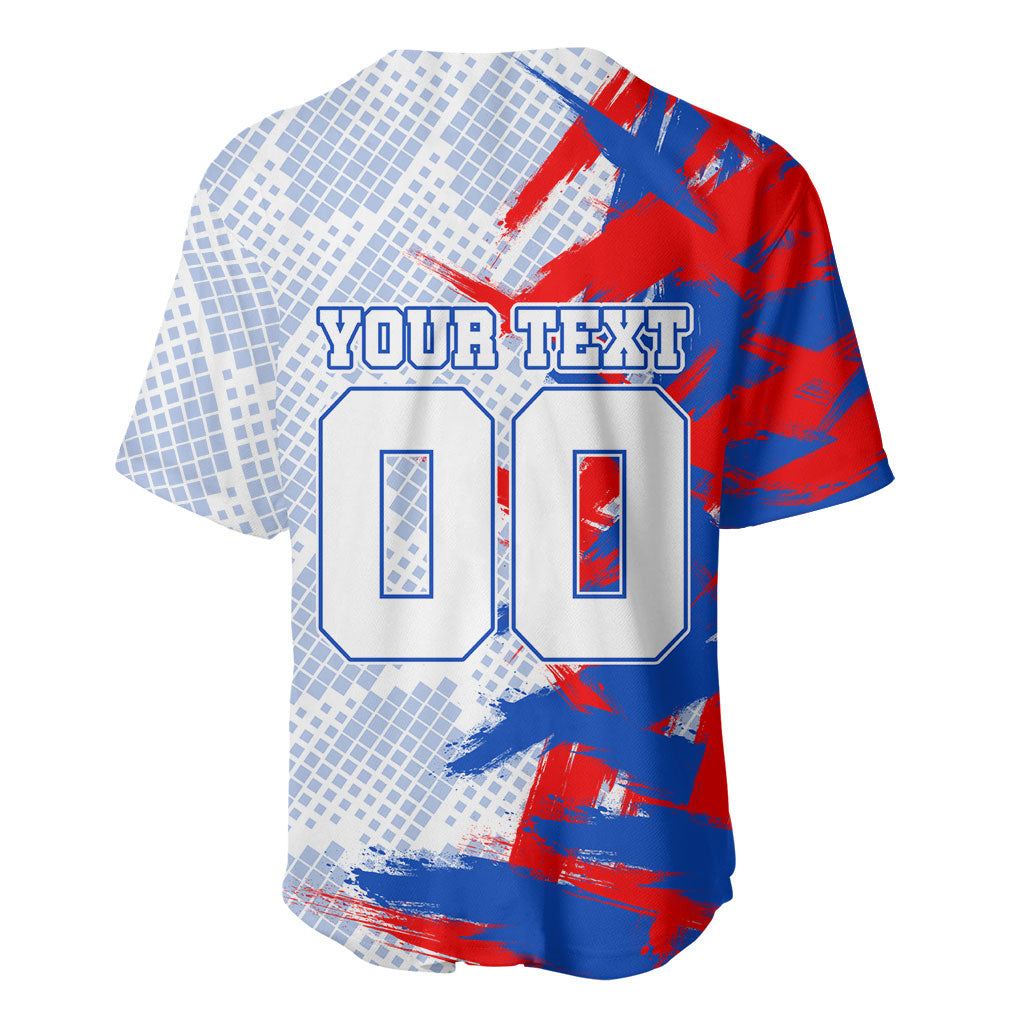 Personalized England Football Baseball Jersey Fierce Lion Mascot Abstract Brush Stroke