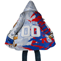 Personalized England Football Cloak Fierce Lion Mascot Abstract Brush Stroke
