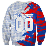 Personalized England Football Sweatshirt Fierce Lion Mascot Abstract Brush Stroke