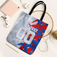Personalized England Football Tote Bag Fierce Lion Mascot Abstract Brush Stroke