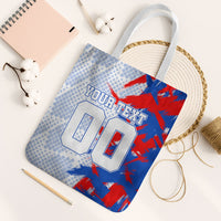 Personalized England Football Tote Bag Fierce Lion Mascot Abstract Brush Stroke