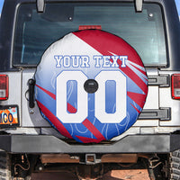 Personalized England Football Spare Tire Cover Dynamic Lion Athlete Red Blue Flame