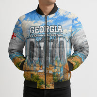 Chronicle of Georgia Bomber Puffer Jacket Georgian Architecture - Church Of The Annunciation