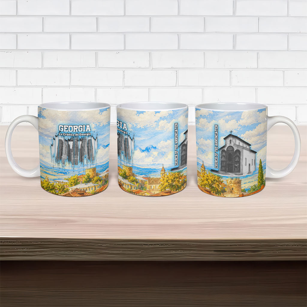 Chronicle of Georgia Ceramic Mug Georgian Architecture - Church Of The Annunciation
