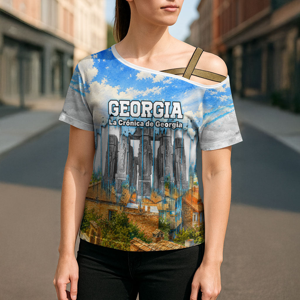 Chronicle of Georgia Cross Shoulder Shirt Georgian Architecture - Church Of The Annunciation