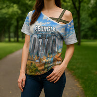 Chronicle of Georgia Cross Shoulder Shirt Georgian Architecture - Church Of The Annunciation