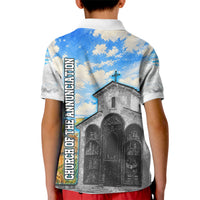 Chronicle of Georgia Kid Polo Shirt Georgian Architecture - Church Of The Annunciation
