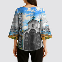 Chronicle of Georgia Kimono Sleeve Blouse Georgian Architecture - Church Of The Annunciation