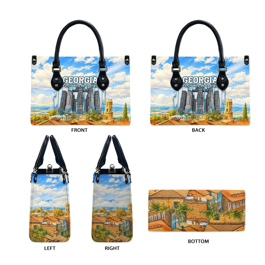 Chronicle of Georgia Leather Bag Georgian Architecture - Church Of The Annunciation