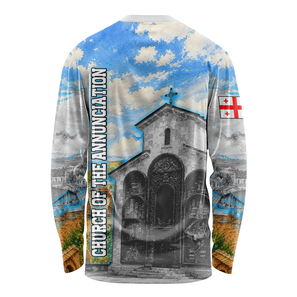 Chronicle of Georgia Long Sleeve Shirt Georgian Architecture - Church Of The Annunciation