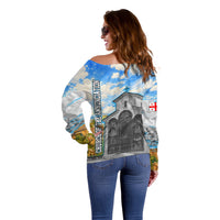 Chronicle of Georgia Off Shoulder Sweater Georgian Architecture - Church Of The Annunciation