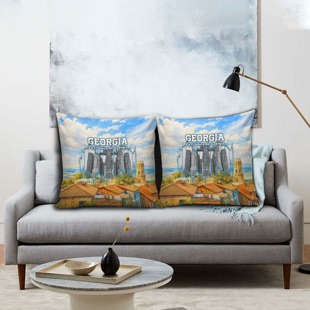 Chronicle of Georgia Pillow Cover Georgian Architecture - Church Of The Annunciation