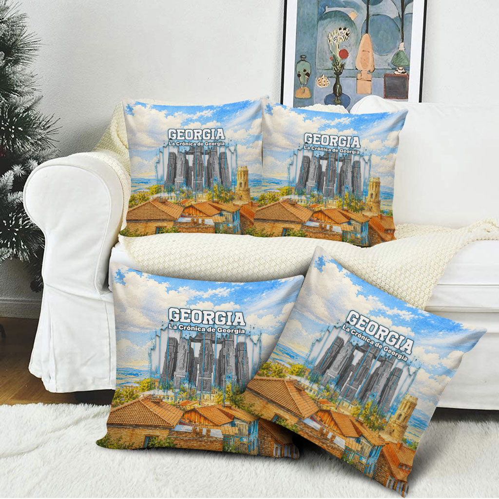 Chronicle of Georgia Pillow Cover Georgian Architecture - Church Of The Annunciation