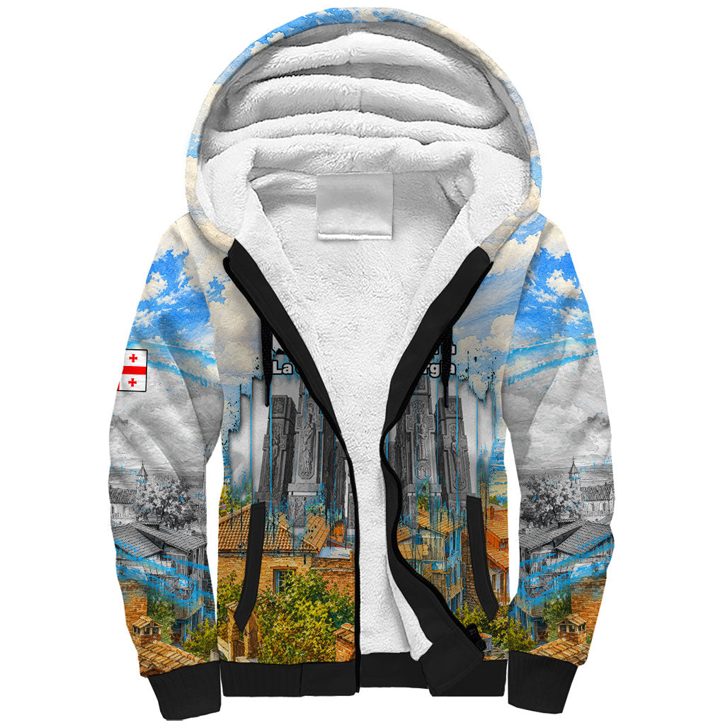 Chronicle of Georgia Sherpa Hoodie Georgian Architecture - Church Of The Annunciation