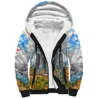 Chronicle of Georgia Sherpa Hoodie Georgian Architecture - Church Of The Annunciation