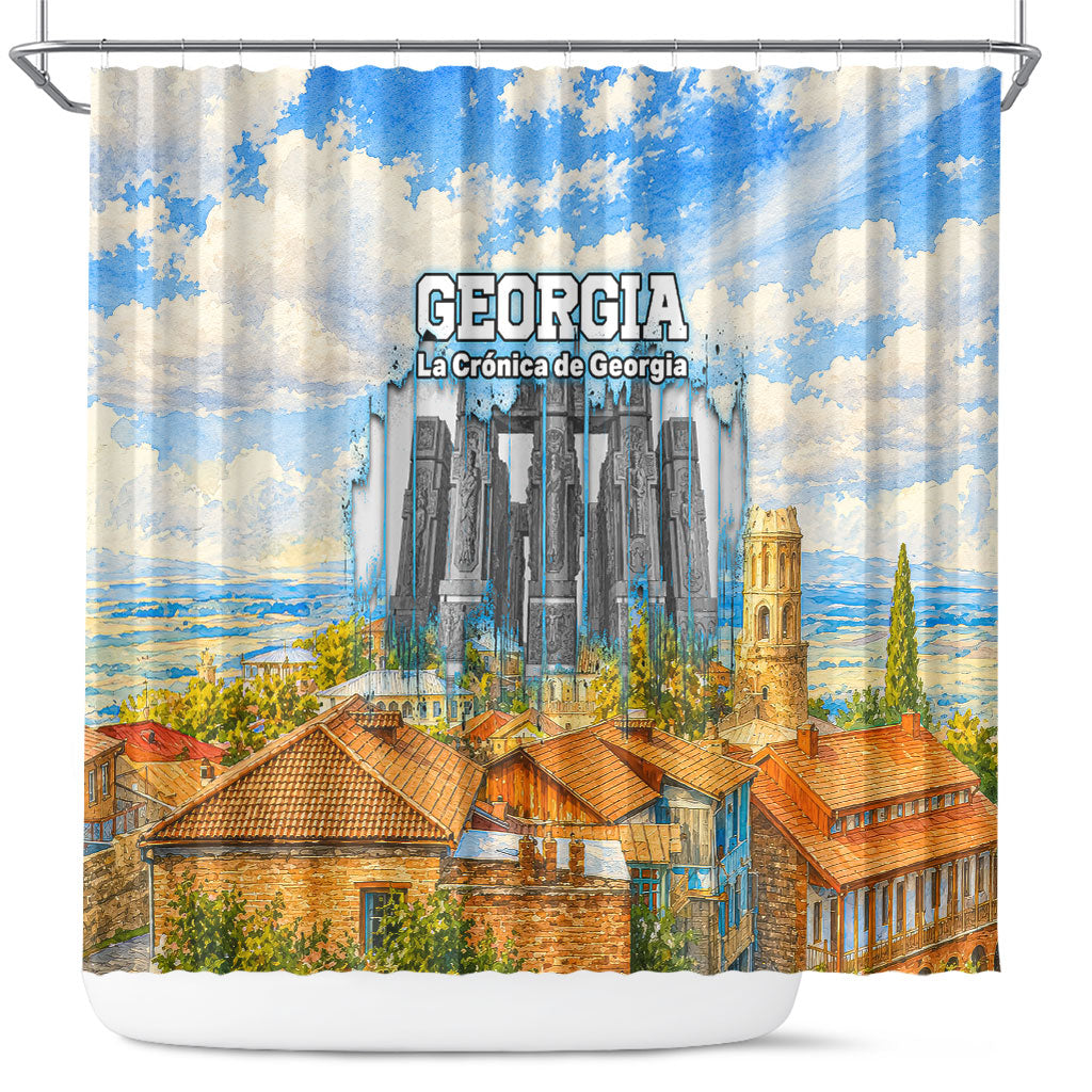 Chronicle of Georgia Shower Curtain Georgian Architecture - Church Of The Annunciation