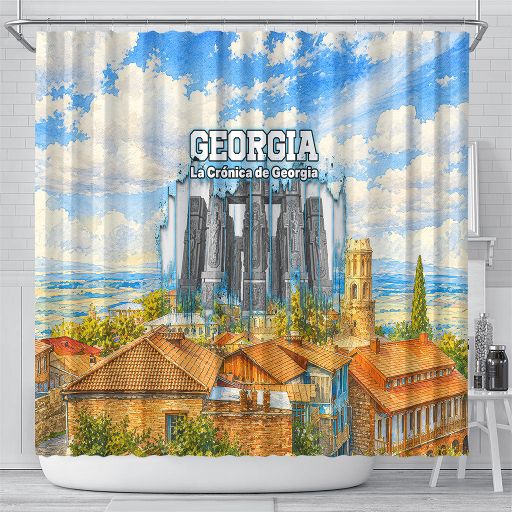 Chronicle of Georgia Shower Curtain Georgian Architecture - Church Of The Annunciation