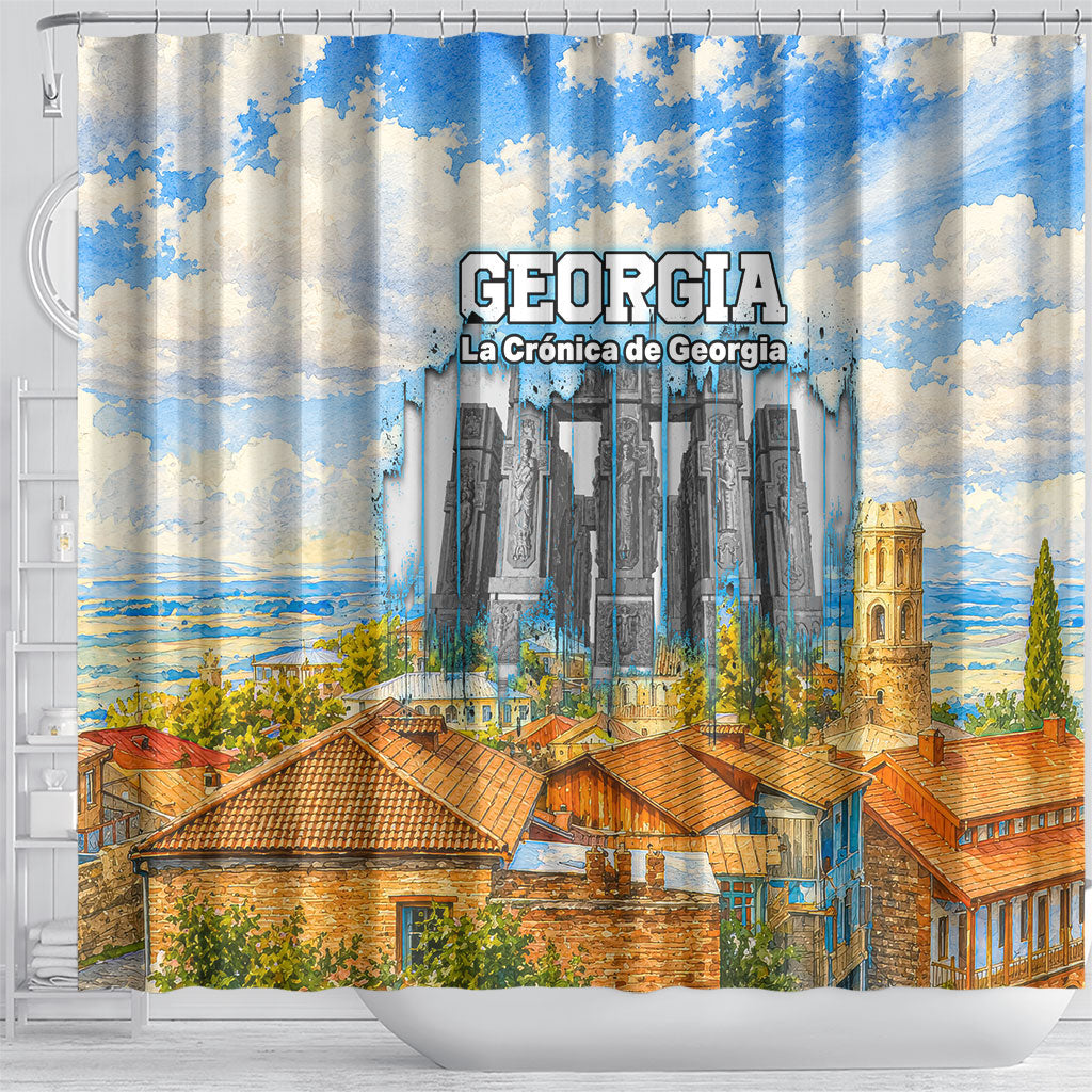Chronicle of Georgia Shower Curtain Georgian Architecture - Church Of The Annunciation