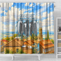 Chronicle of Georgia Shower Curtain Georgian Architecture - Church Of The Annunciation