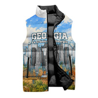 Chronicle of Georgia Sleeveless Puffer Jacket Georgian Architecture - Church Of The Annunciation