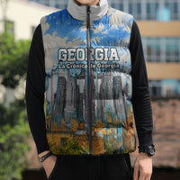 Chronicle of Georgia Sleeveless Puffer Jacket Georgian Architecture - Church Of The Annunciation