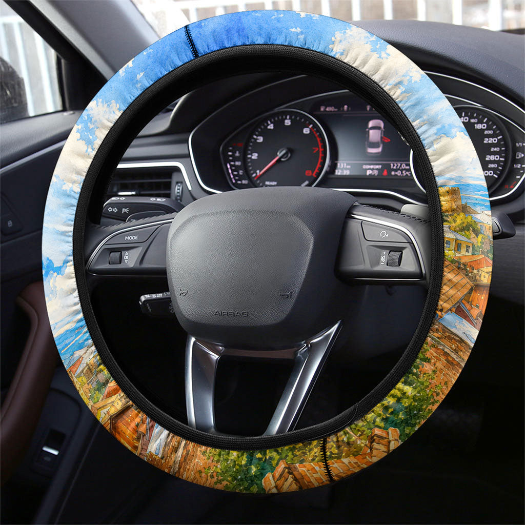 Chronicle of Georgia Steering Wheel Cover Georgian Architecture - Church Of The Annunciation