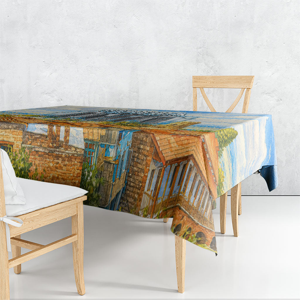 Chronicle of Georgia Tablecloth Georgian Architecture - Church Of The Annunciation