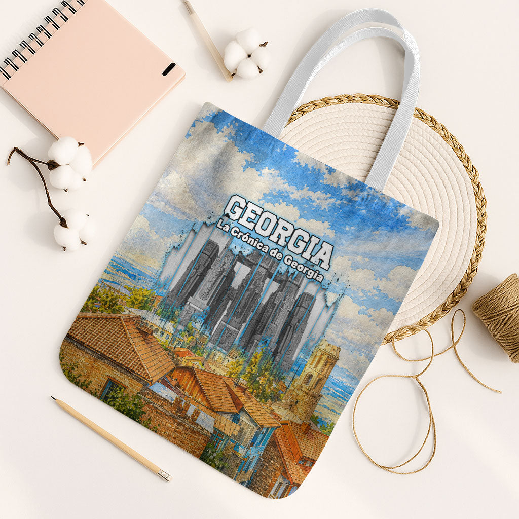 Chronicle of Georgia Tote Bag Georgian Architecture - Church Of The Annunciation
