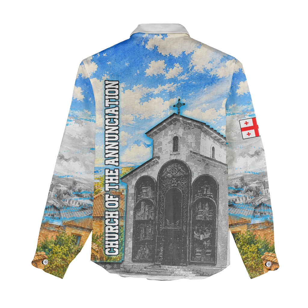 Chronicle of Georgia Women Casual Shirt Georgian Architecture - Church Of The Annunciation