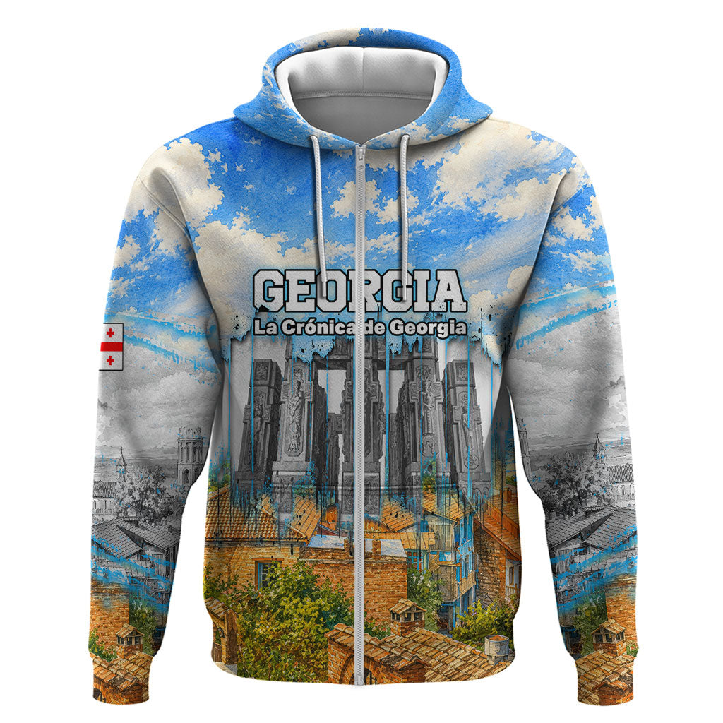 Chronicle of Georgia Zip Hoodie Georgian Architecture - Church Of The Annunciation