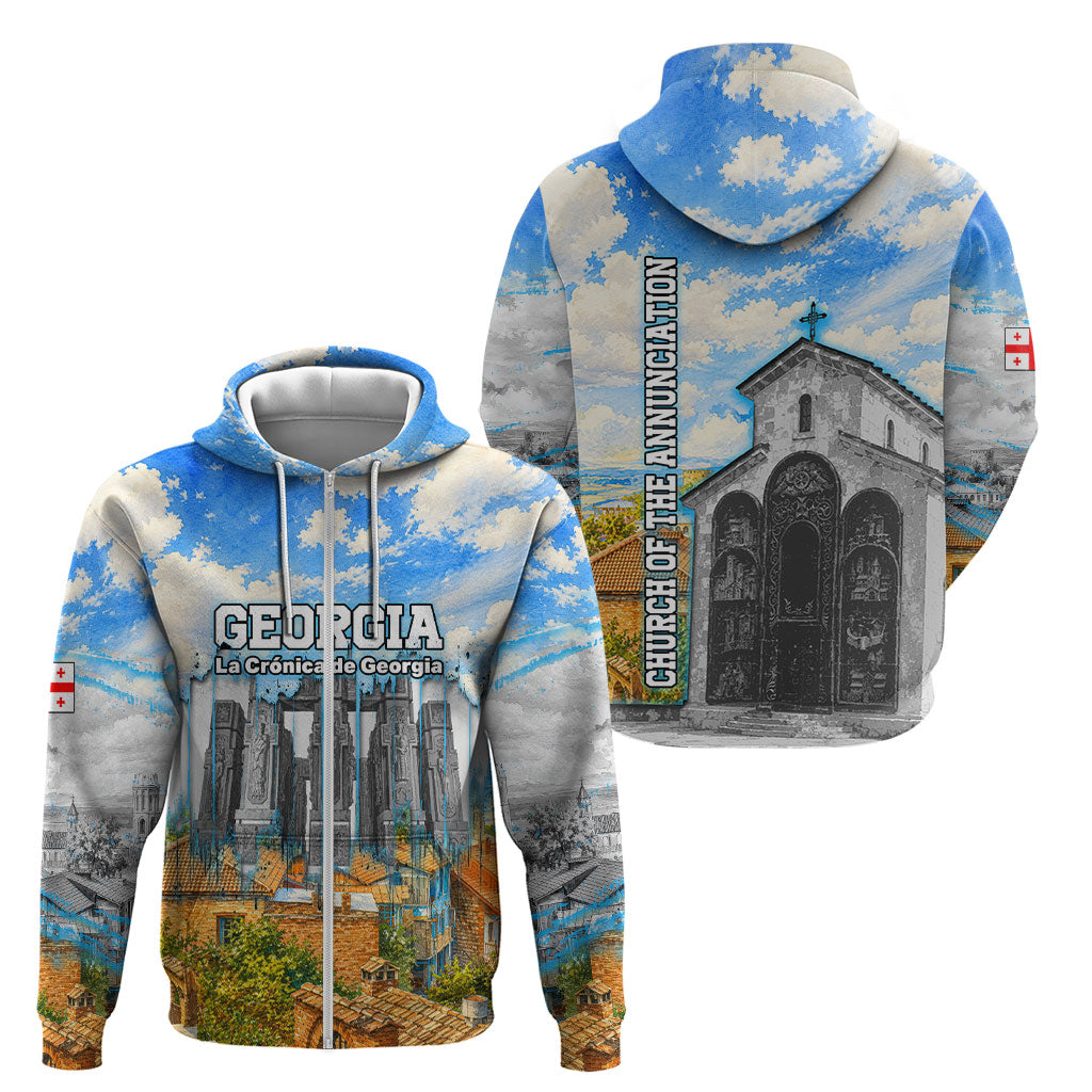 Chronicle of Georgia Zip Hoodie Georgian Architecture - Church Of The Annunciation