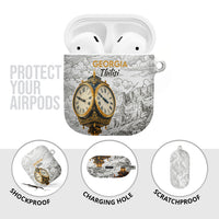 Georgia Tbilisi Clock Tower AirPods Case Kartlis Deda Vintage Sketch Style