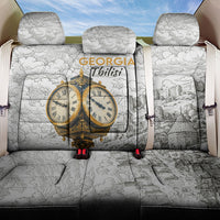 Georgia Tbilisi Clock Tower Back Car Seat Cover Kartlis Deda Vintage Sketch Style